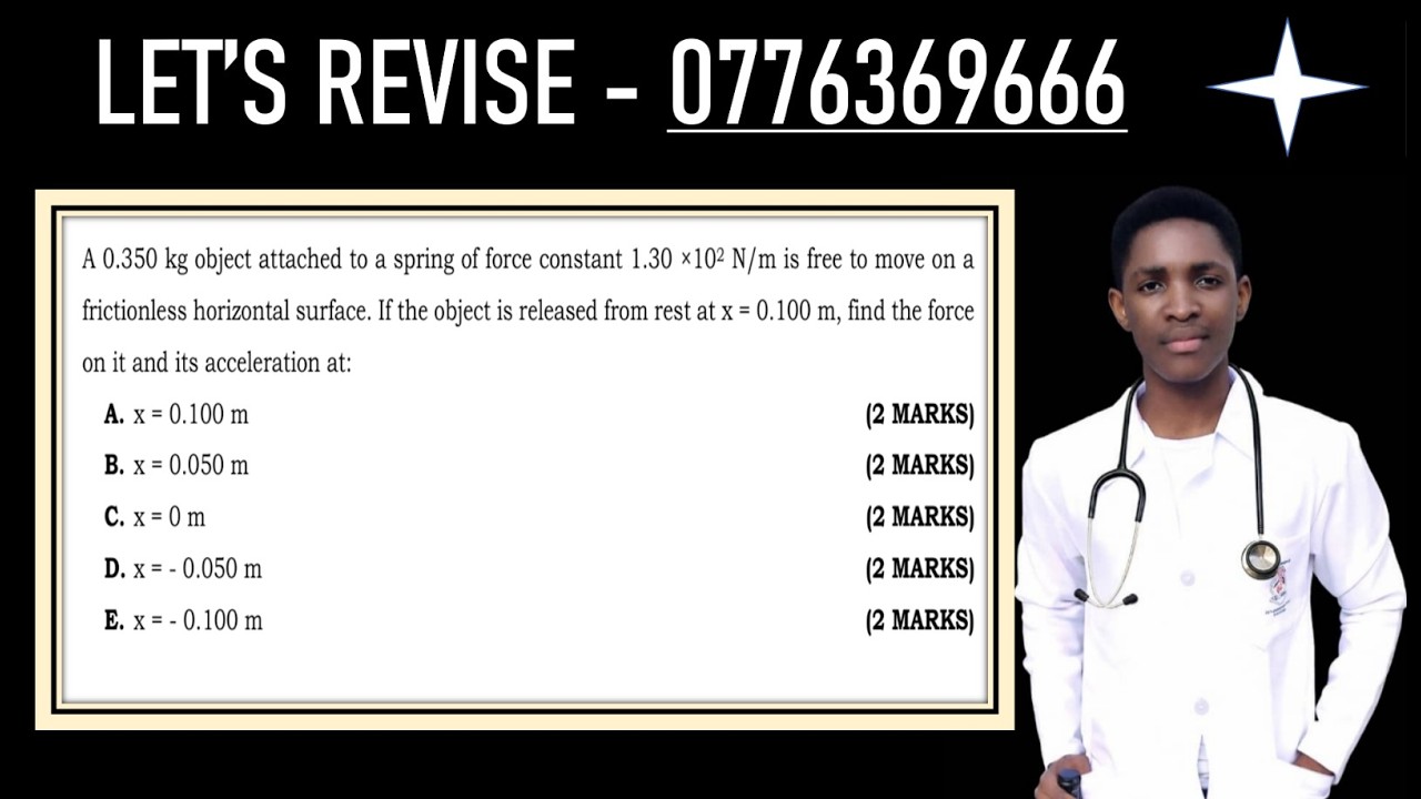 HOOKE'S LAW EXAM PRACTISE QUESTION