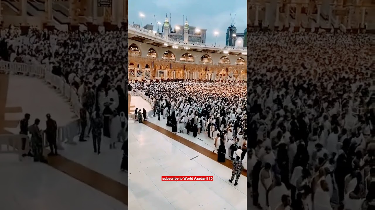 makkah madina 😍 umrah huge crowd #shorts #kaaba