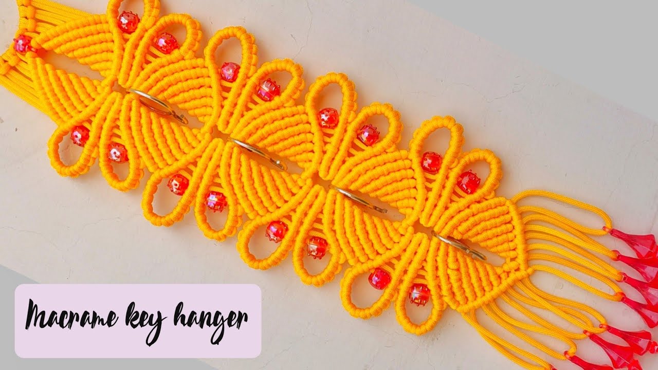 BEAUTIFUL MACRAME KEY HANGER / MACRAME KEY HOLDER NEW DESIGN