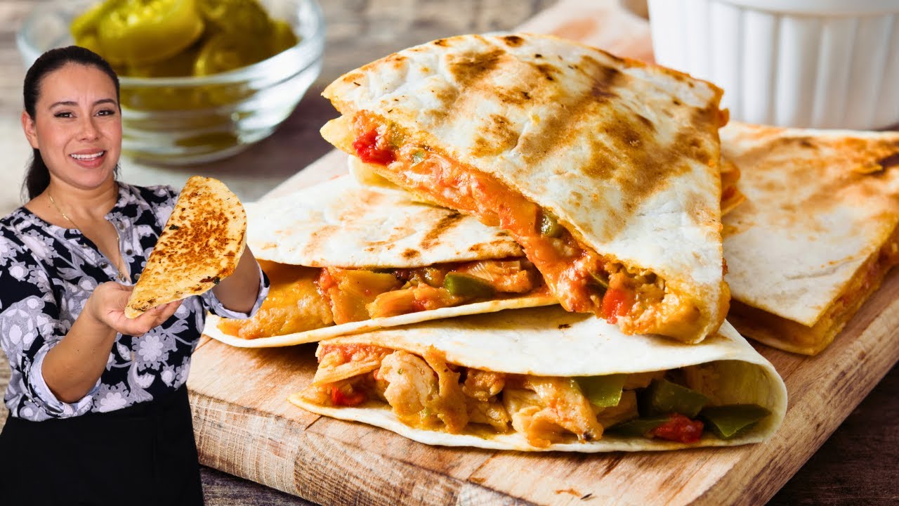 Quesadillas de Pollo Mejor que el Restaurante | Quien Prueba Pide DOBLE..