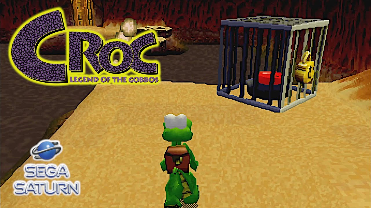 Croc Legend of the Gobbos [Saturn] 100% - Level 3-4 Sand and Freedom