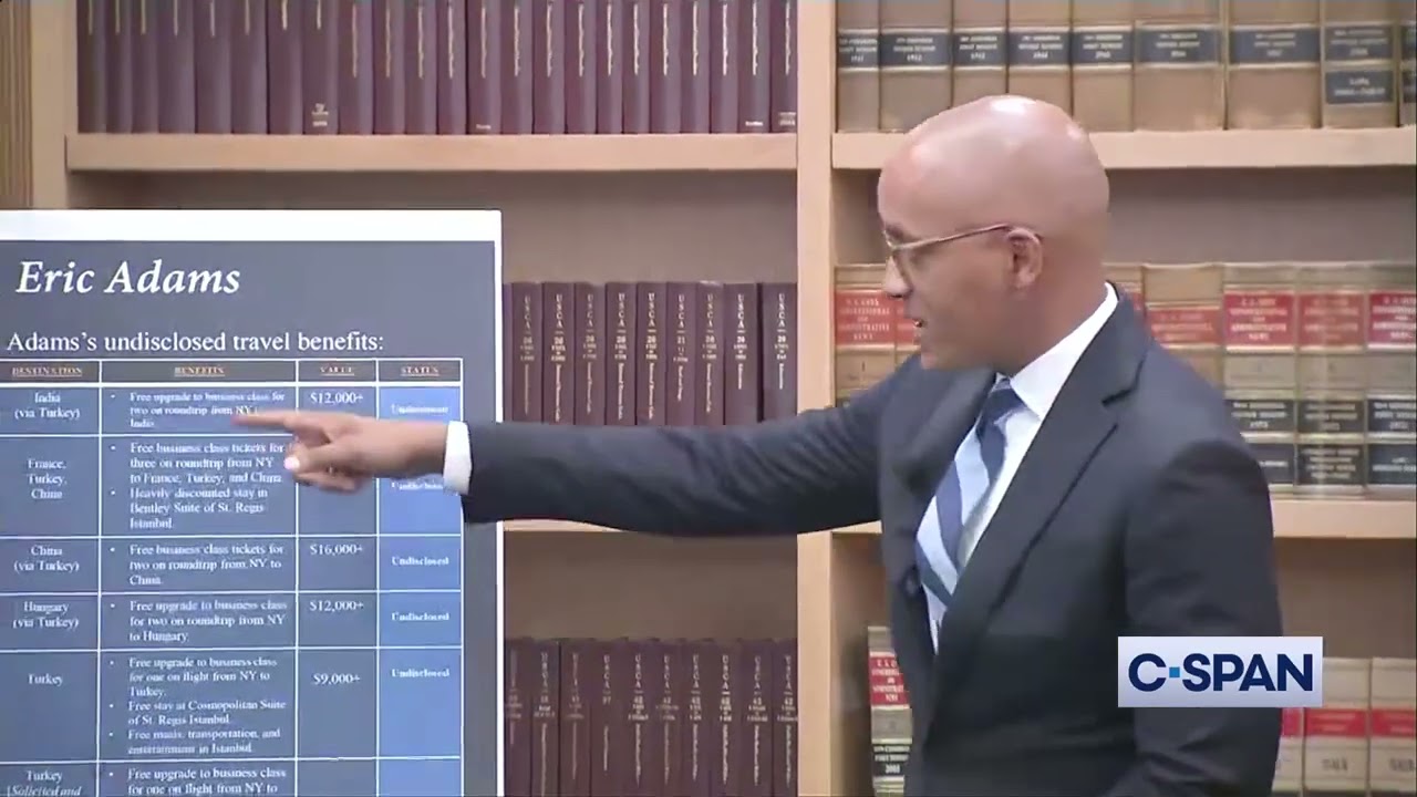 Federal Corruption Charges Against New York City Mayor Eric Adams