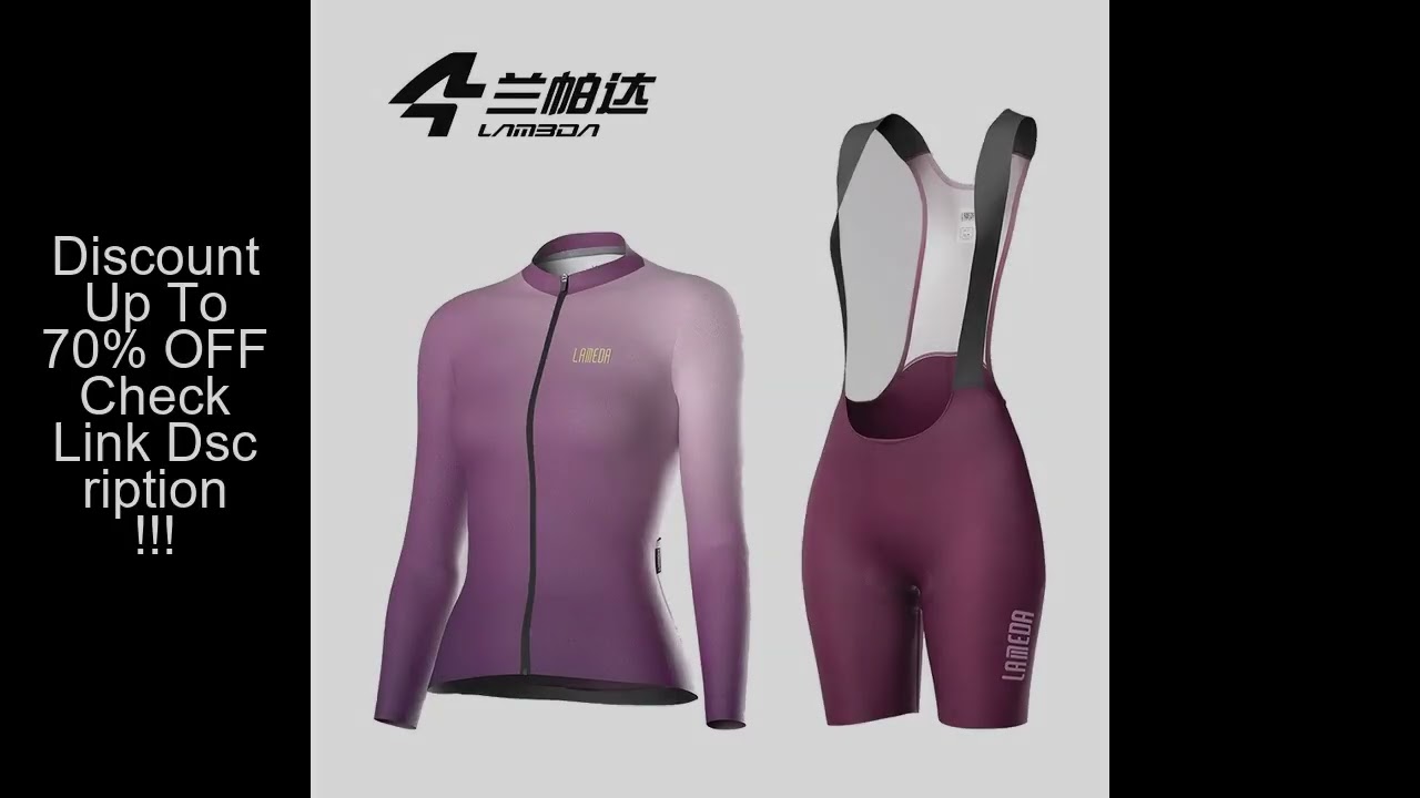 Lameda Cycling Set Women Spring Cycling Suit Breathable Cycling Tops Comfortable Cycling Pants With