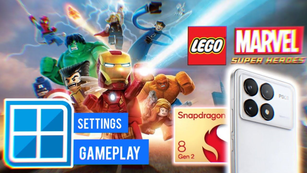 Lego marvel super heroes gameplay on winlator 10.0 | POCO F6 PRO SNAPDRAGON 8 gen 2 + settings!