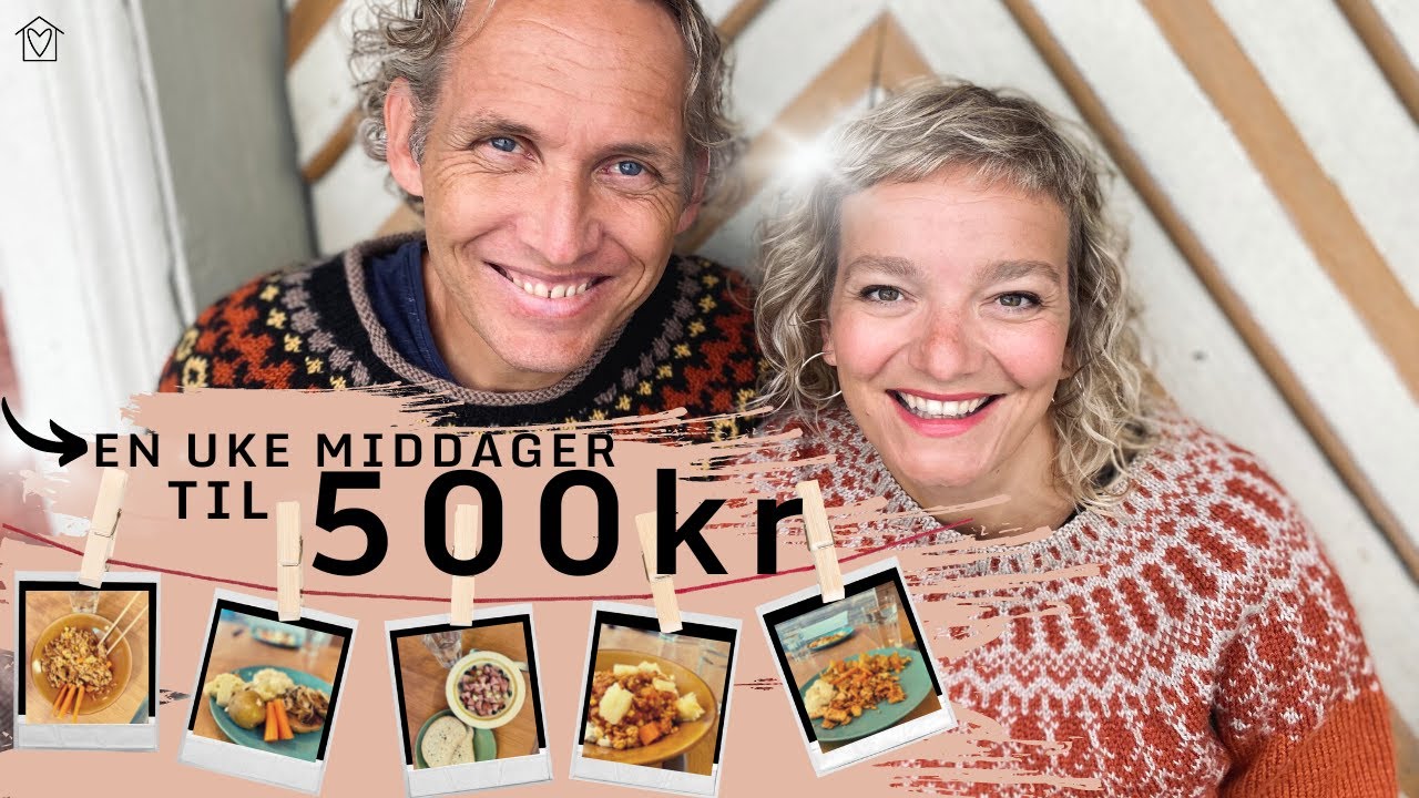 5 MIDDAGER TIL 500 KR - for 5 personer! Vår familie spiser middag en hel uke for kun 500 kr!