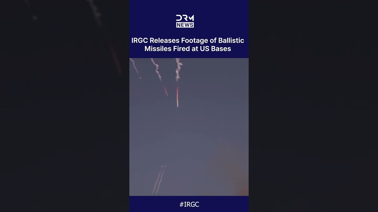 IRGC Releases Footage of Ballistic Missiles Fired at US Fifth Fleet After Air Strikes | AH1C