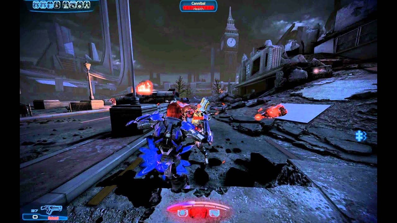 Mass effect 3 Vanguard gameplay (insanity)