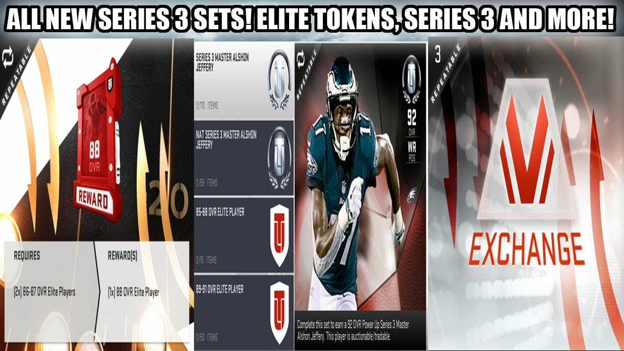 ALL NEW SERIES 3 SETS! NEW ELITE TOKENS, TOKEN SETS, SERIES 3 SETS! | MADDEN 19 ULTIMATE TEAM