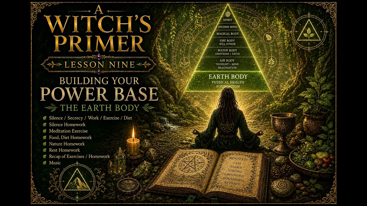 A Witch's Primer: Lesson 9: Power Base PT. 4: Earth Body - Learn Witchcraft