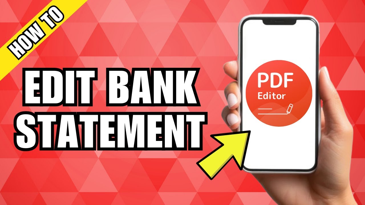 How To Edit Bank Statements With PDF Editor