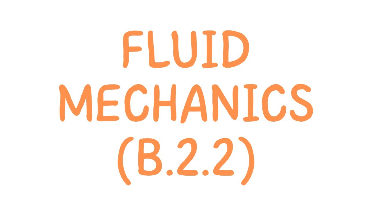 IB Sports Science- FLUID MECHANICS (B.2.2)