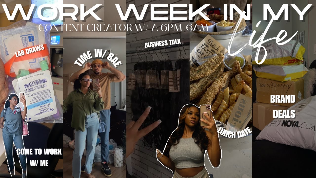 NIGHT/DAY IN THE LIFE OF A PCT/CNA + SHOPPING + LUNCH W/ BAE + HOW I FILM FOR BRANDS + MORE🖤