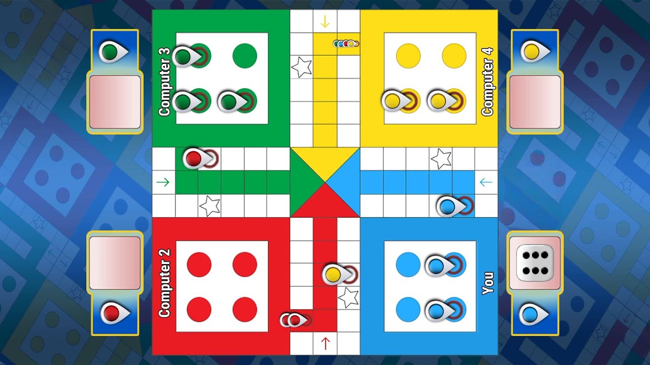 Ludo King 4 Players Match || Kudo King Tips & Tricks || How to win Ludo king || Ludo King Gameplay