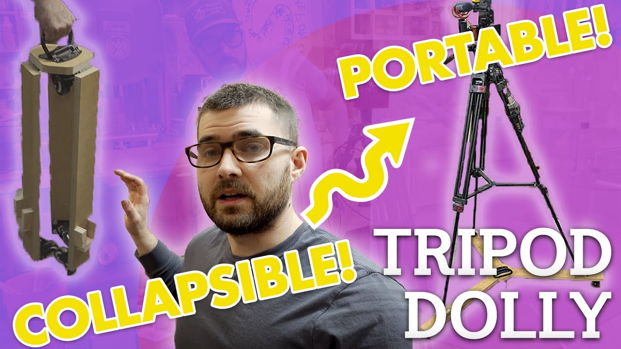 DIY Tripod Dolly | Collapsible and Portable Tripod on Wheels!