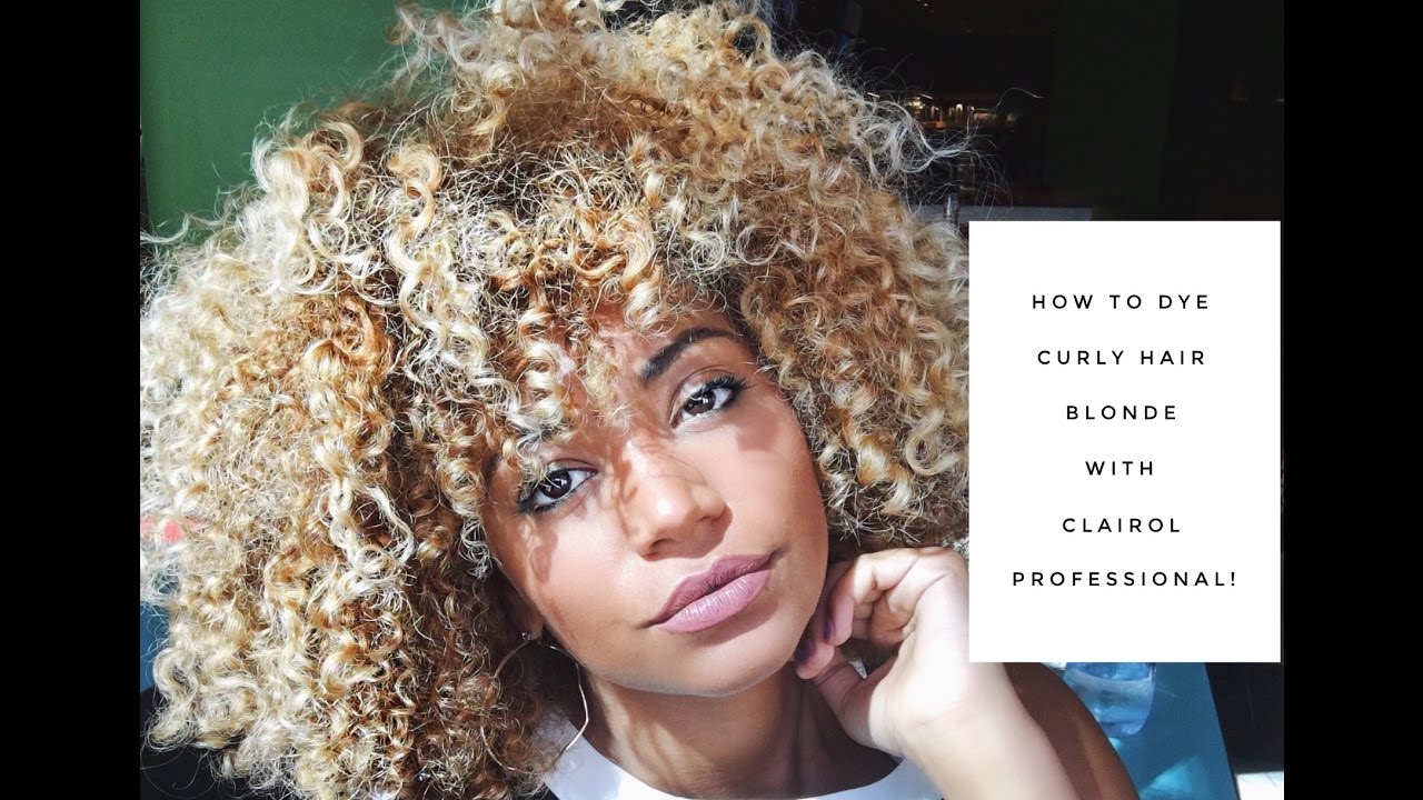 Natural Hair Tutorial: How To Dye Curly Hair Blonde