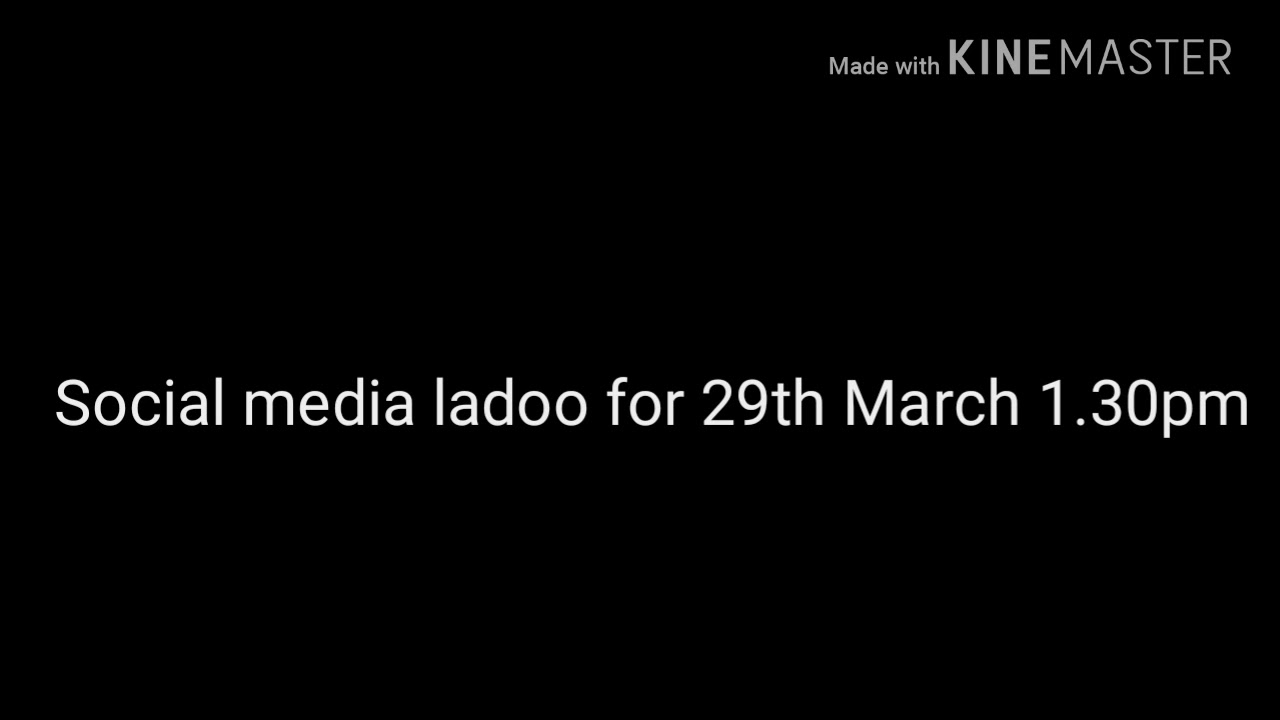 Social media Ladoo for 29th March 1.30pm game