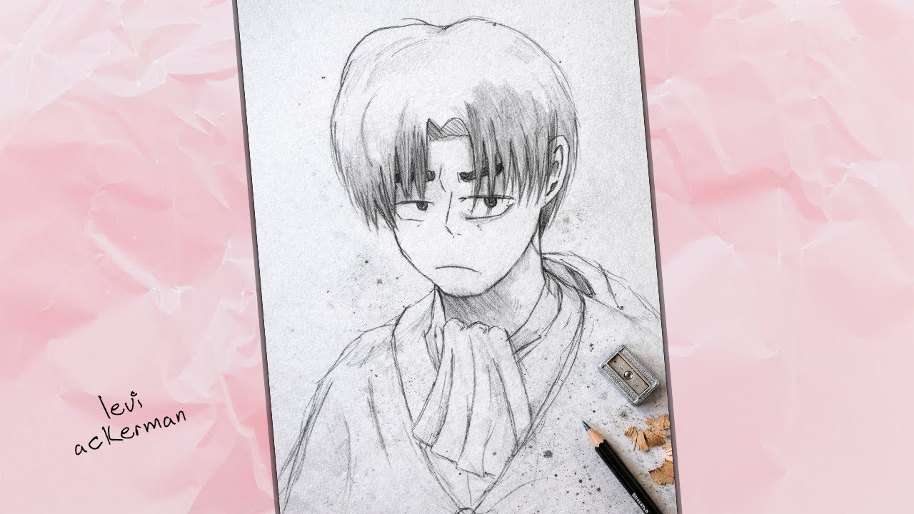 How to Draw Levi Ackerman | Easy Anime Pencil Sketch Tutorial | Realistic Shading & Clean Lines