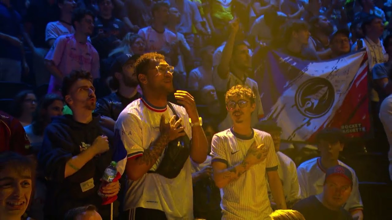 French National Anthem for Mawkzy during RLCS 1V1 grand final in Lyon