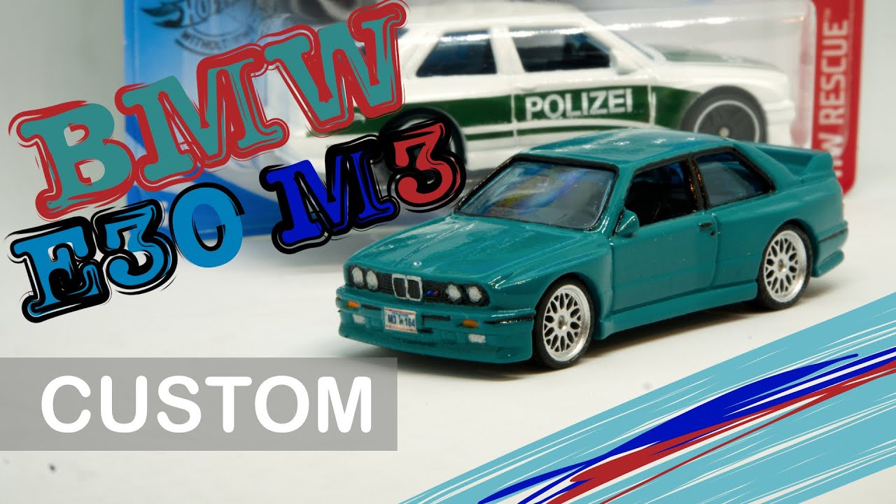 Hot Wheels Custom - '92 BMW E30 M3 scale build with BBS wheels