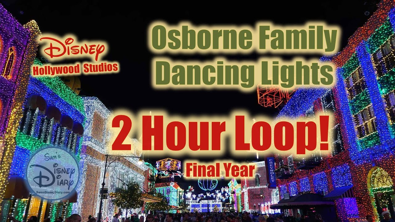 Farewell Osborne Lights | Walt Disney World | Hollywood Studios | Christmas Lights | Two Hour Loop