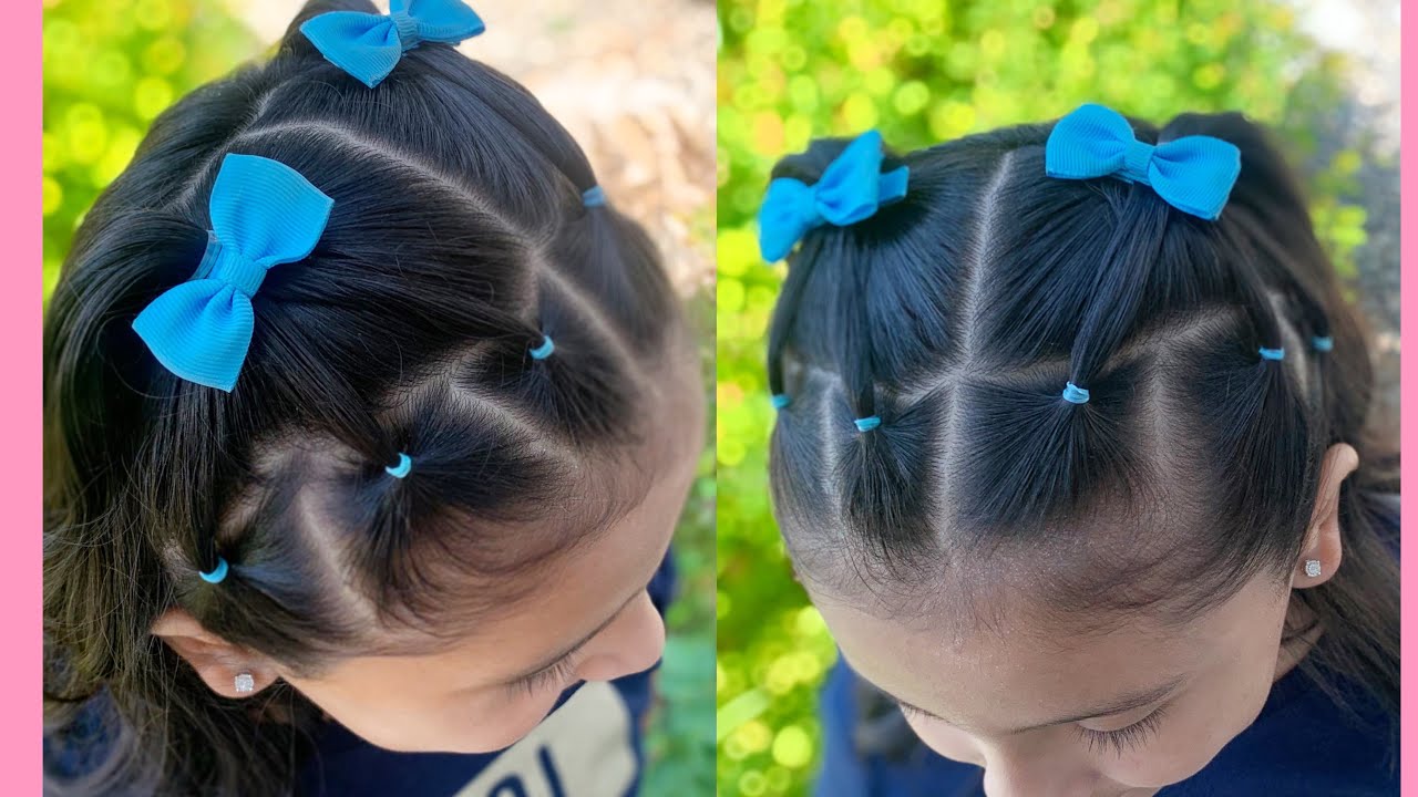 Easy hairstyles for girls 💗✨PEINADO PARA NI&Ntilde;AS /F&Aacute;CIL & BONITO/ CABELLO CORTO