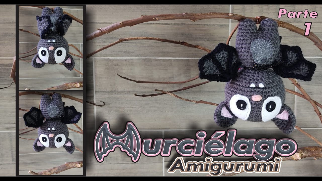 Murciélago Amigurumi a crochet | 1ra parte - Cuerpo y orejas.