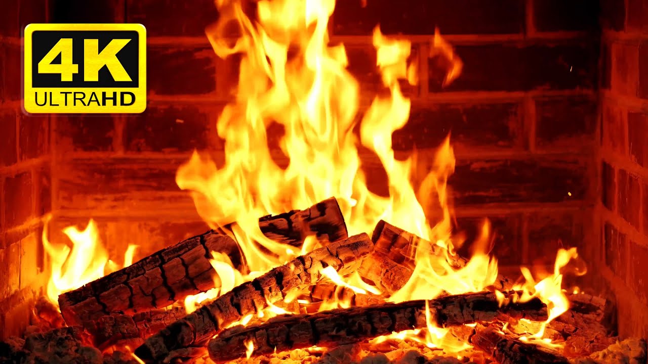 🔥 Fireplace NO ADS. Cozy Fireplace 4K Ultra HD. Fireplace with Burning Logs & Fire Sounds