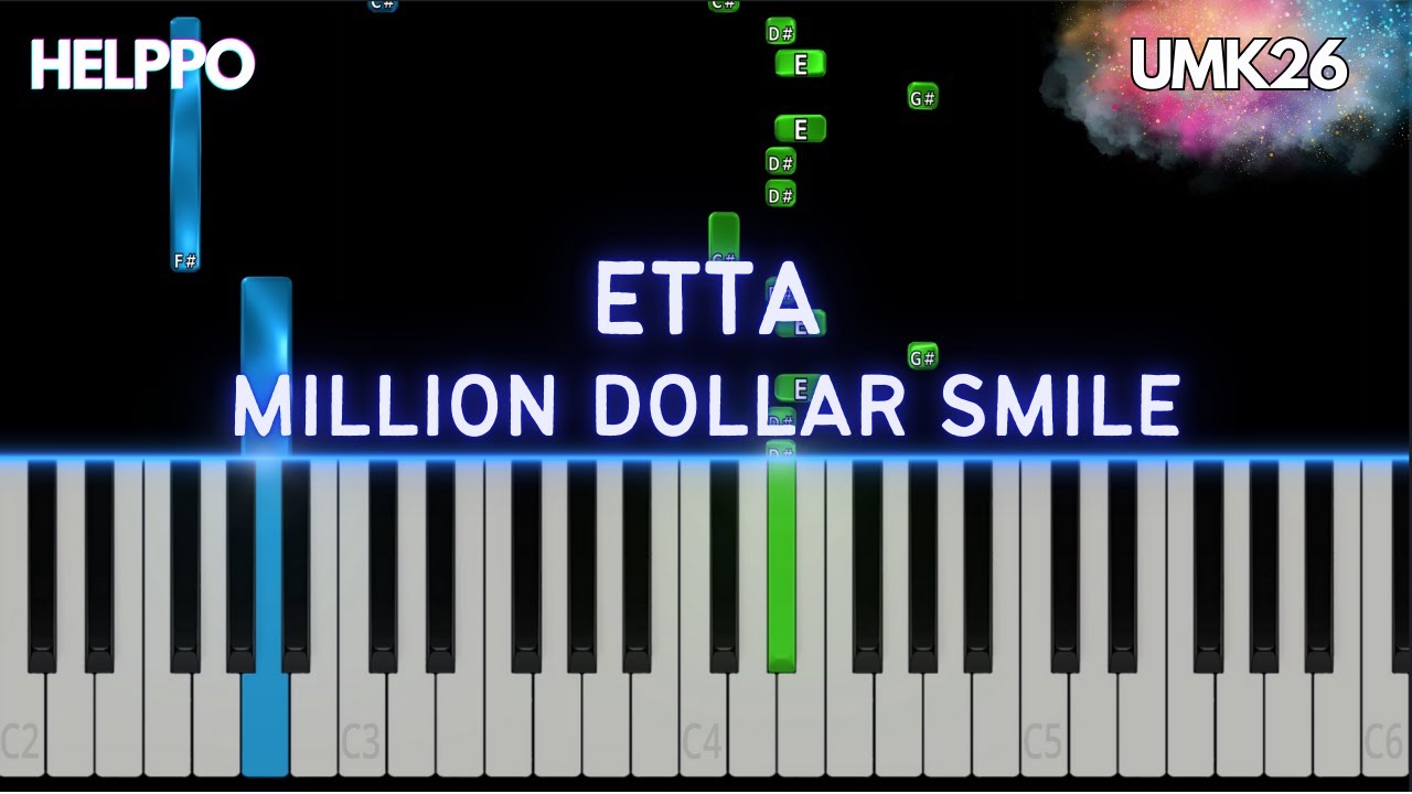 Etta - Million Dollar Smile | UMK 2026 | Easy Piano Tutorial