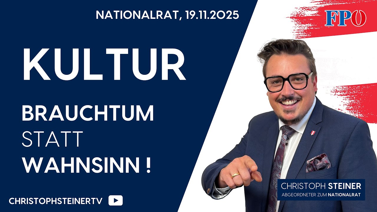 Durch ein Missgeschick eines NEOS-Abg. mussten wir nun den Kulturbericht im Plenum diskutieren. 😅
