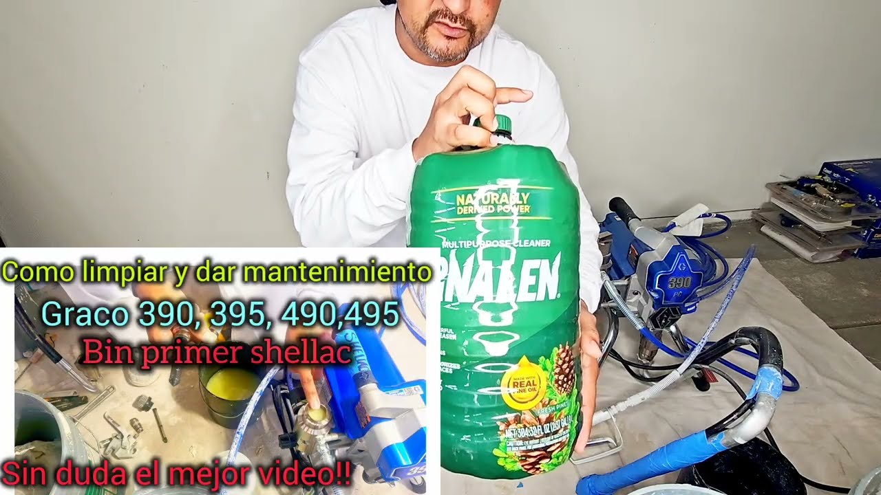 Como limpiar Graco 390 airless 