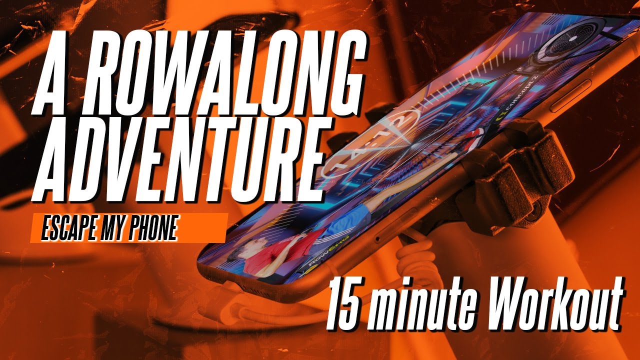 15 Minute Fun Rowing Machine Workout - Trapped in a phone!