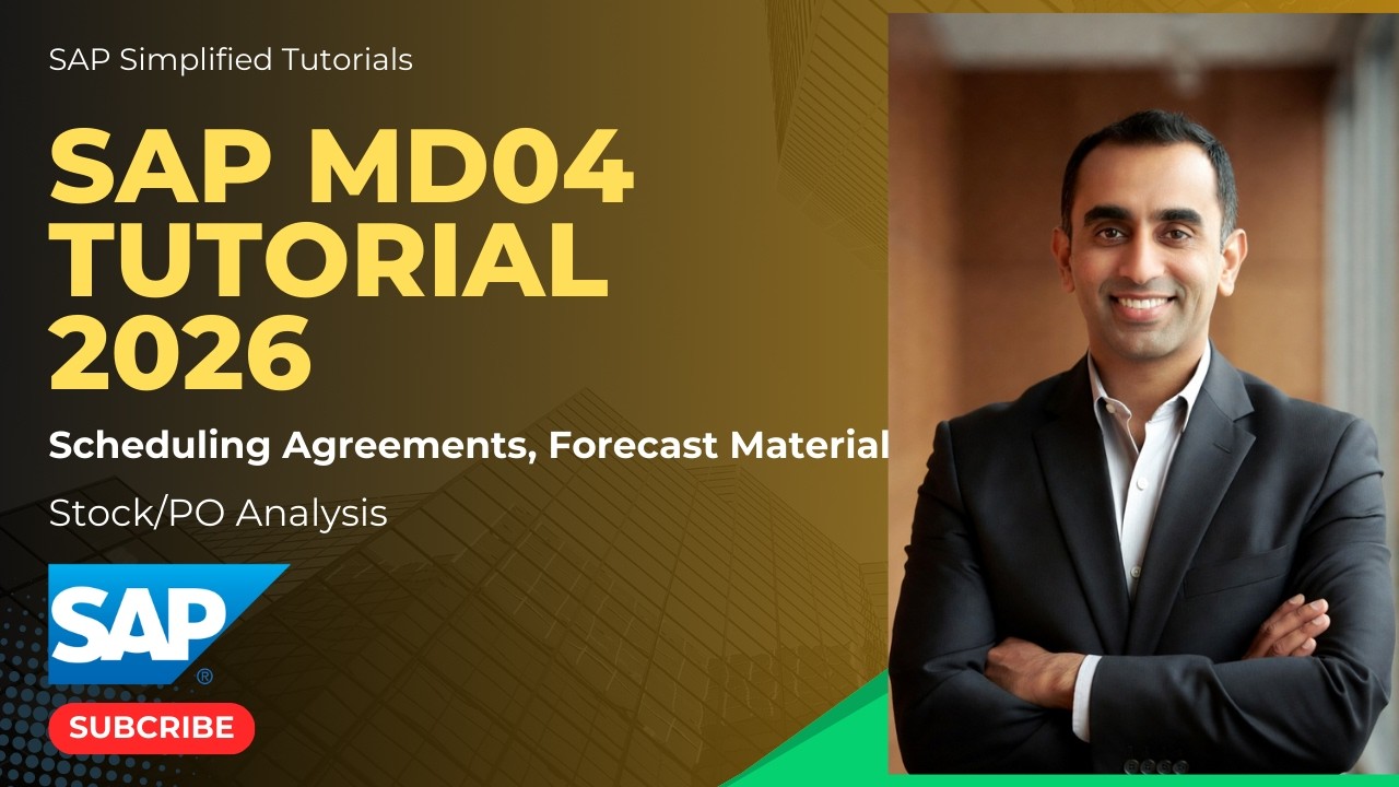 SAP MD04 Tutorial | Scheduling Agreements, Forecast Materials & Stock/PO Analysis Explained