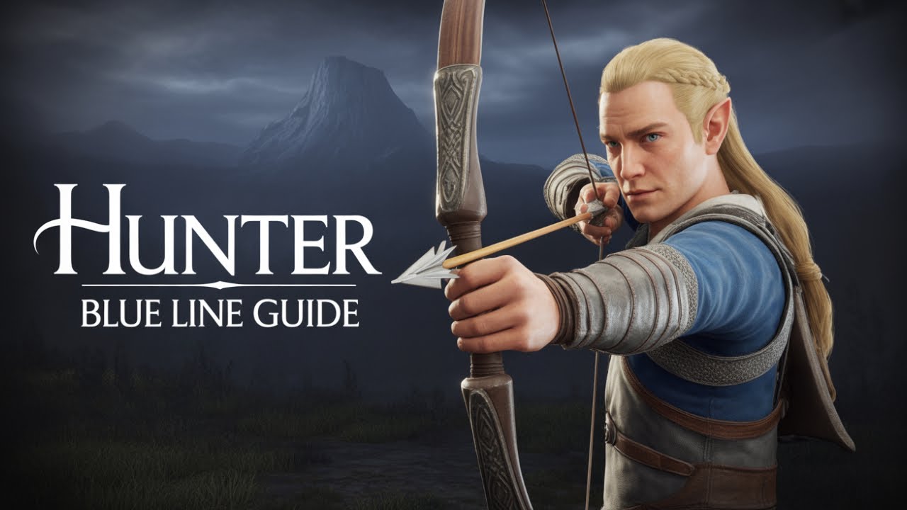 LOTRO: HUNTER (blue line) rotation, traits, LI's and Combat *time stamped*