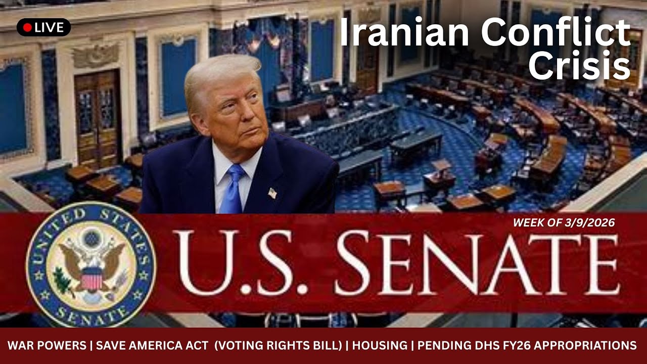 LIVE | U.S. Senate | War Powers and Voting Rights Legislation Debate | Wed (3/11/26)