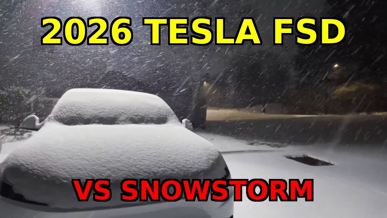 I Trusted Tesla FSD in a Snowstorm… (RWD)