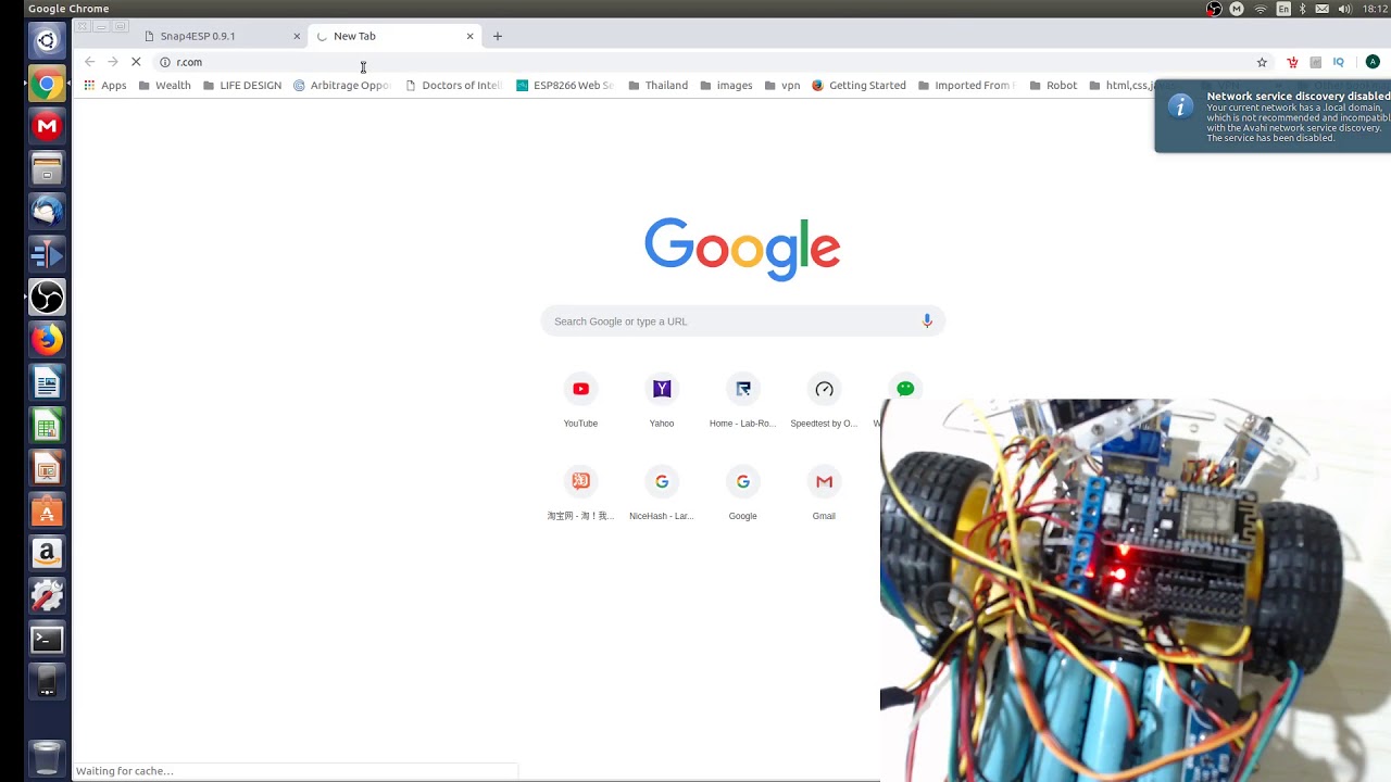 ESP8266 ARDUINO WIFI ROBOT, ACCESS POINT MODE