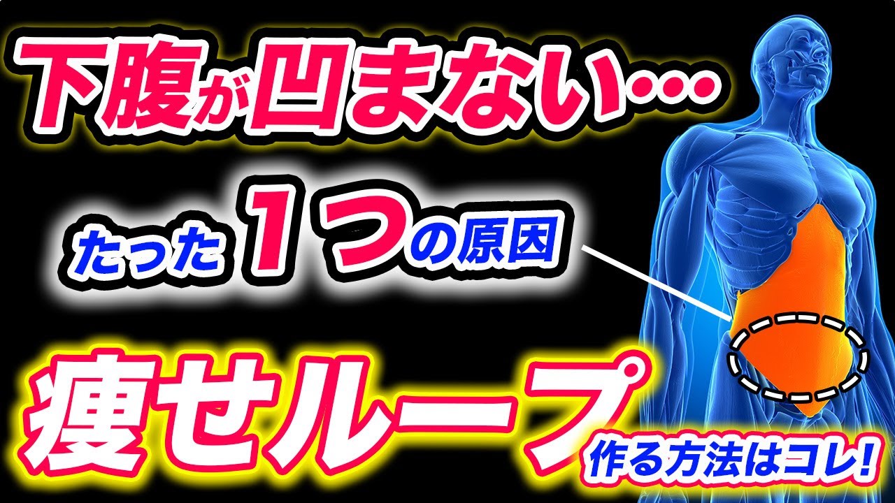【寝たまま3分】下腹が即凹んで2度と下腹をポッコリさせない『腹横筋コアトレーニング』