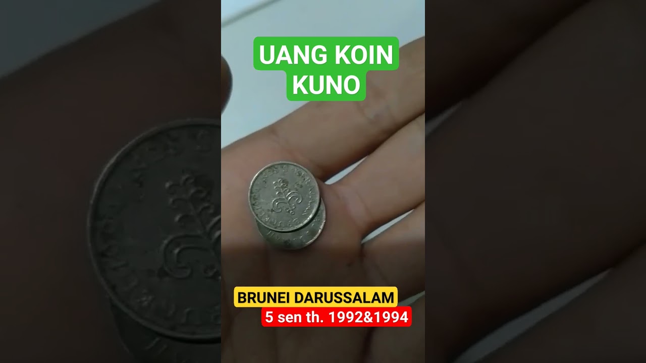Uang Koin Kuno Brunei 5 sen 1992&1994. @Sundaruhay #viral #uangkuno #oldmoney #