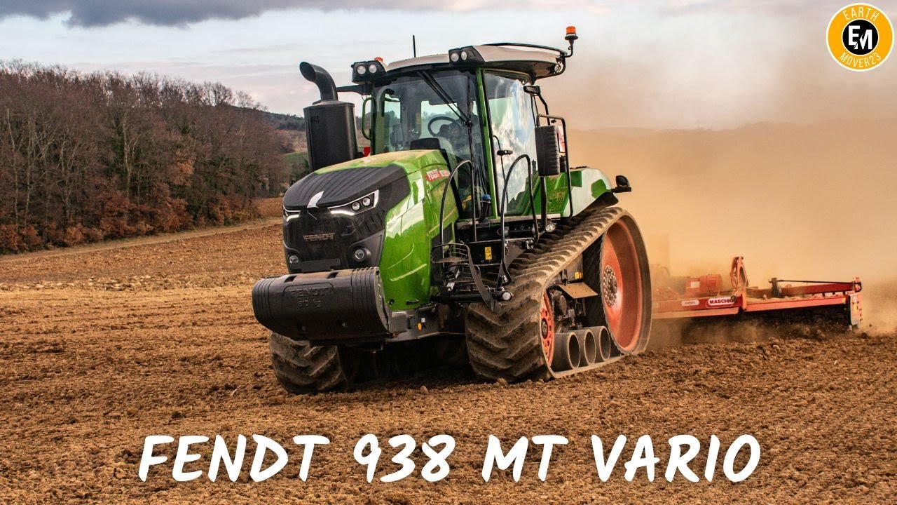 FENDT 934 MT preparazione terreno X semina di Orzo ERPICE ROTANTE 8 mt @MaschioGaspardoGroup 2023