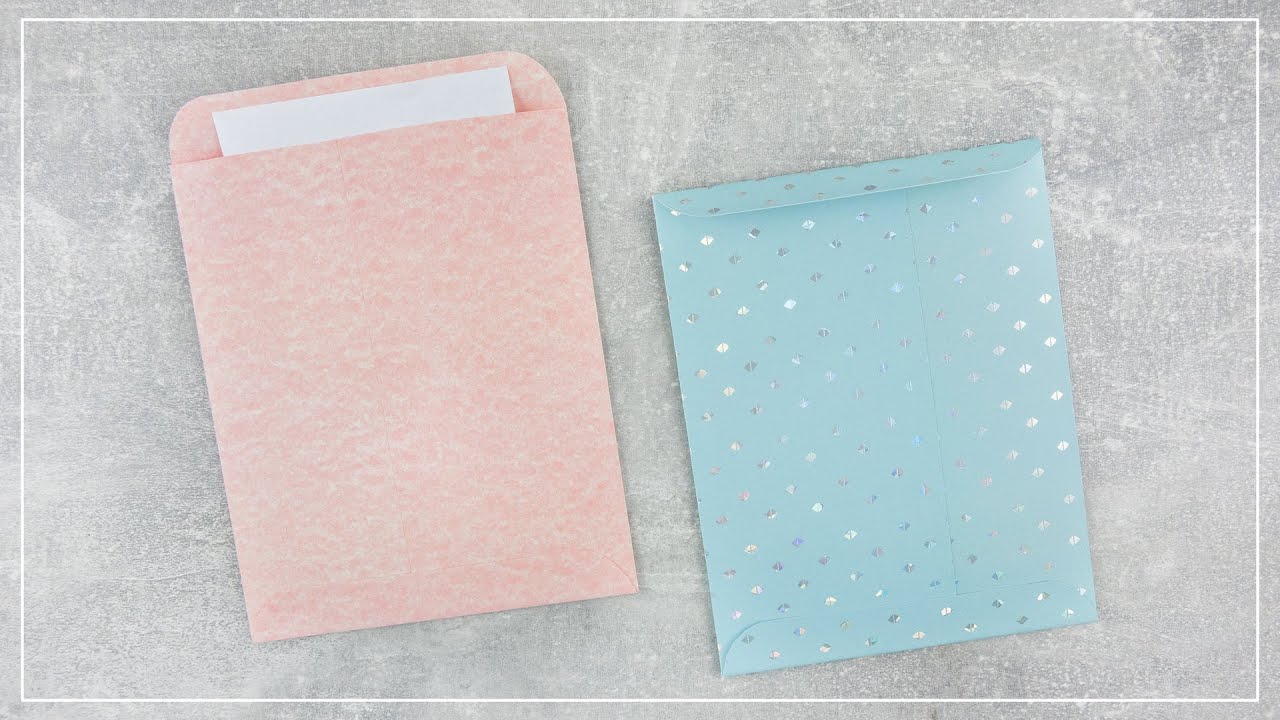 Umschlag aus Papier basteln | einfache & schnelle DIY Idee | Briefumschlag falten