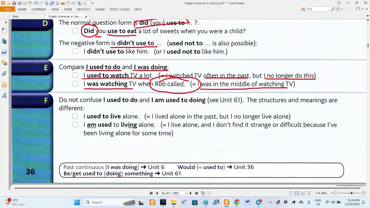 قسم اللغة الانكليزية = المرحلة الاولى = القواعد = الفصل 18