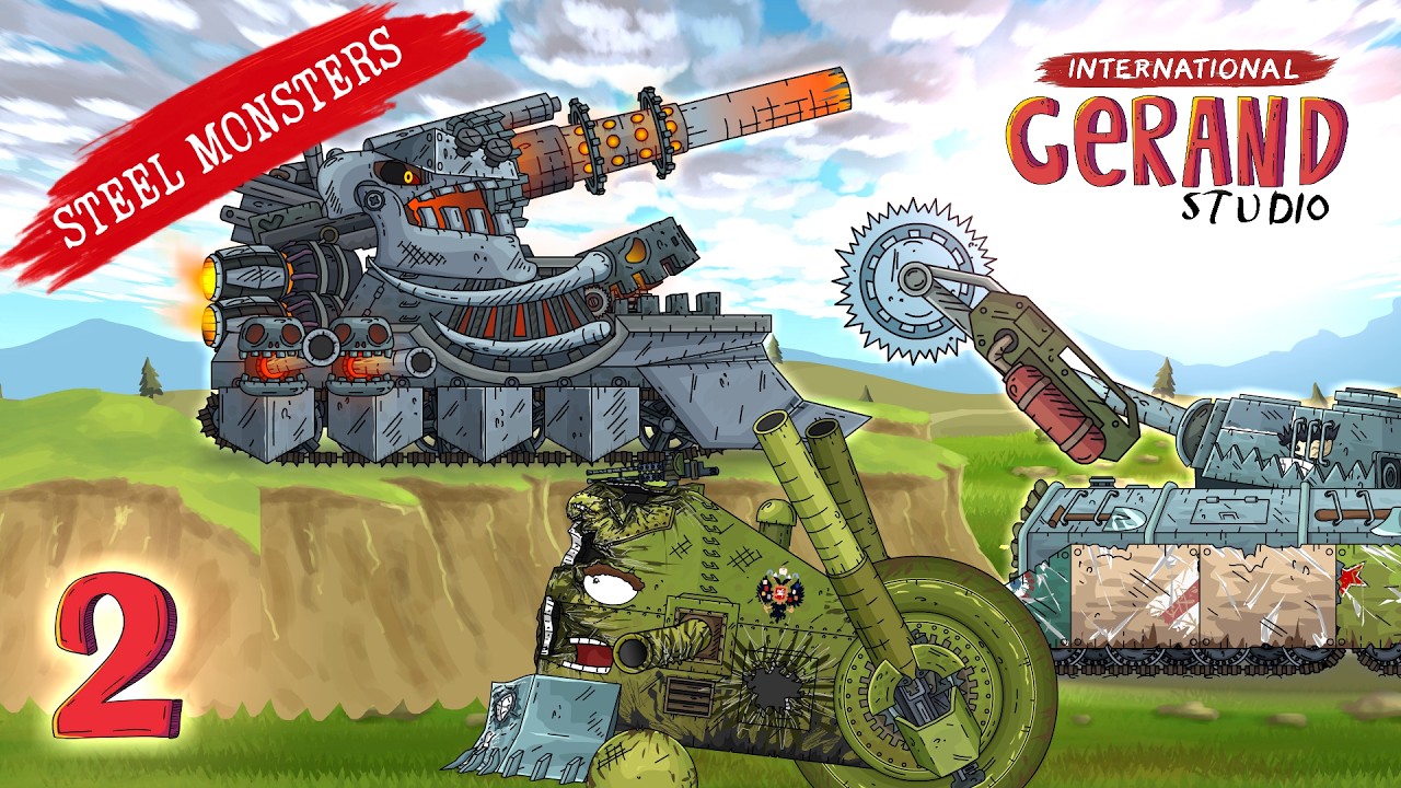 12-2 Monsters Change Sides - Cartoons about tanks