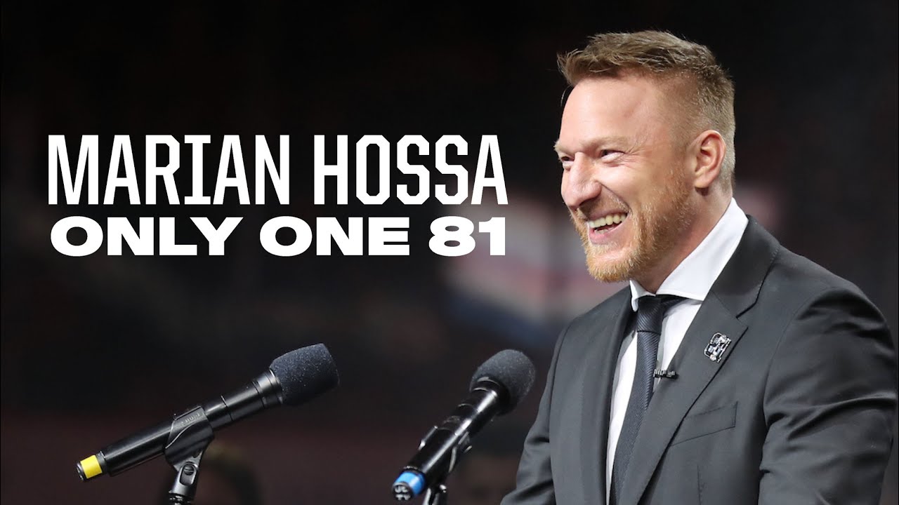 Marian Hossa Jersey Retirement Ceremony (FULL SPEECH) | Chicago Blackhawks
