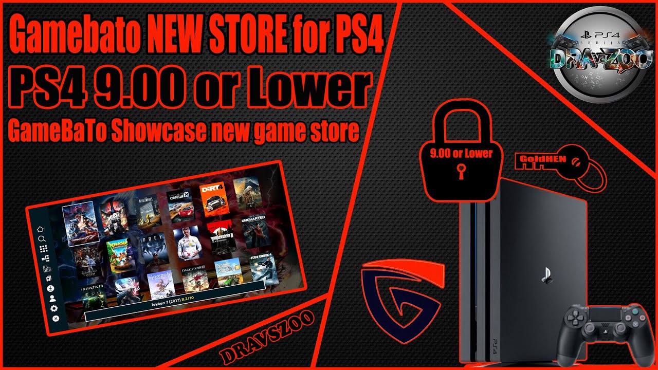 GameBaTo NEW Game STORE for PS4 9.00 or Lower | Download and Install Games Directly on your PS4 TEST