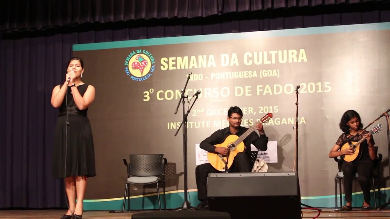 Amanda Botelho at All Goa Fado Contest 2015--Winner 3rd Place