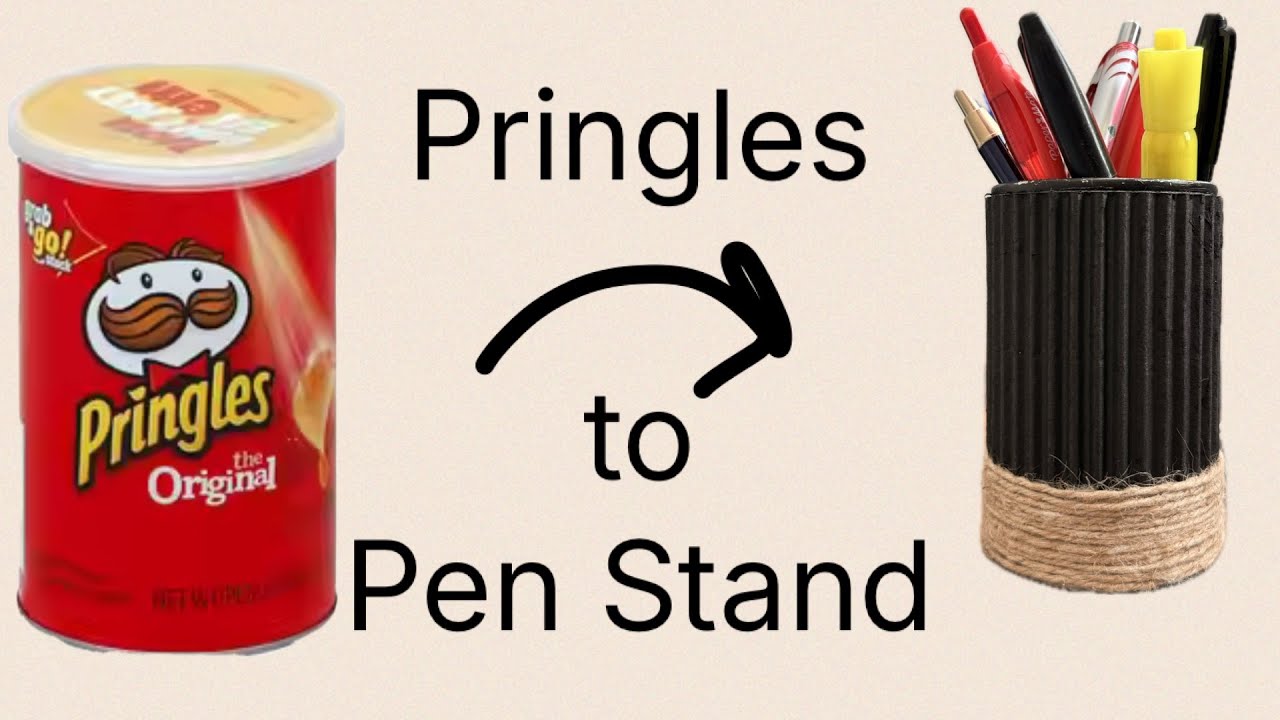 Pringle’s to Pen Stand #diy #craft #karnataka #india #viralvideo 