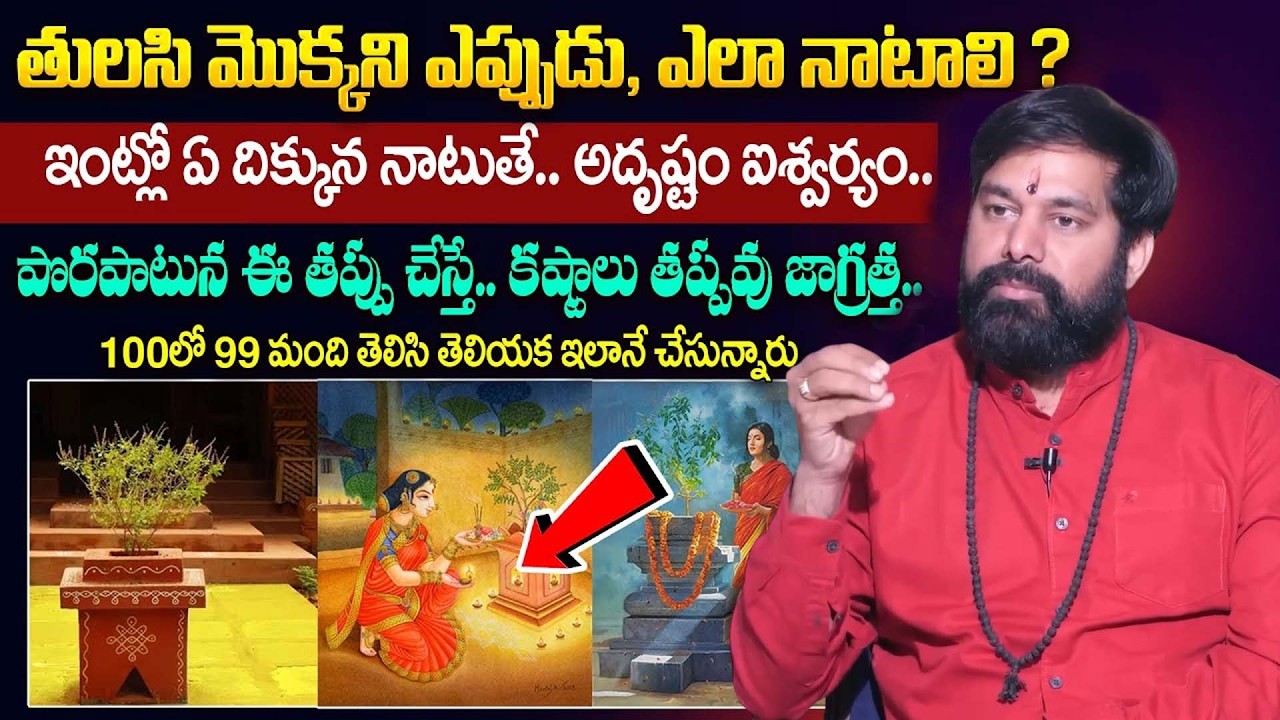 Pradeep Joshi - తులసి మొక్క ఇక్కడ ఉంటే డబ్బు అస్సలు నిలవదు! ||  Unknown Facts About Tulsi Plant