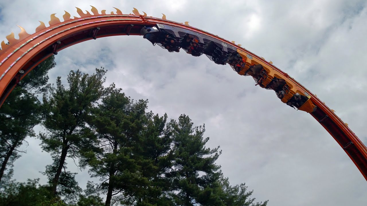 Fireball off-ride HD @60fps Six Flags New England