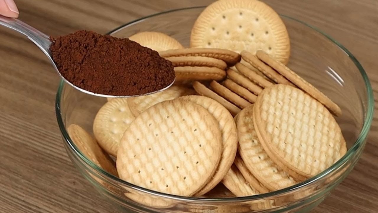 Mezcla galletas con café y te sorprenderá el resultado.