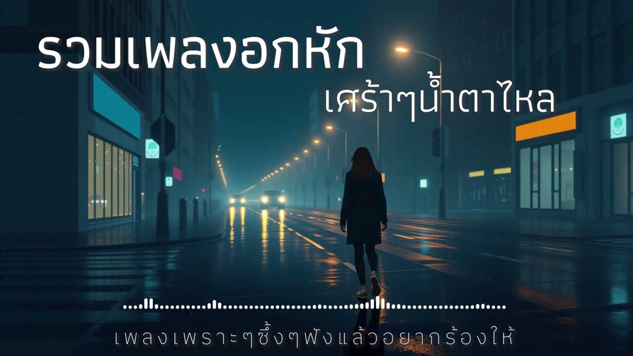 รวมเพลงอกหัก เพราะๆ ฟังแล้วร้องไห้ ฟังยาวๆ ก่อนนอน